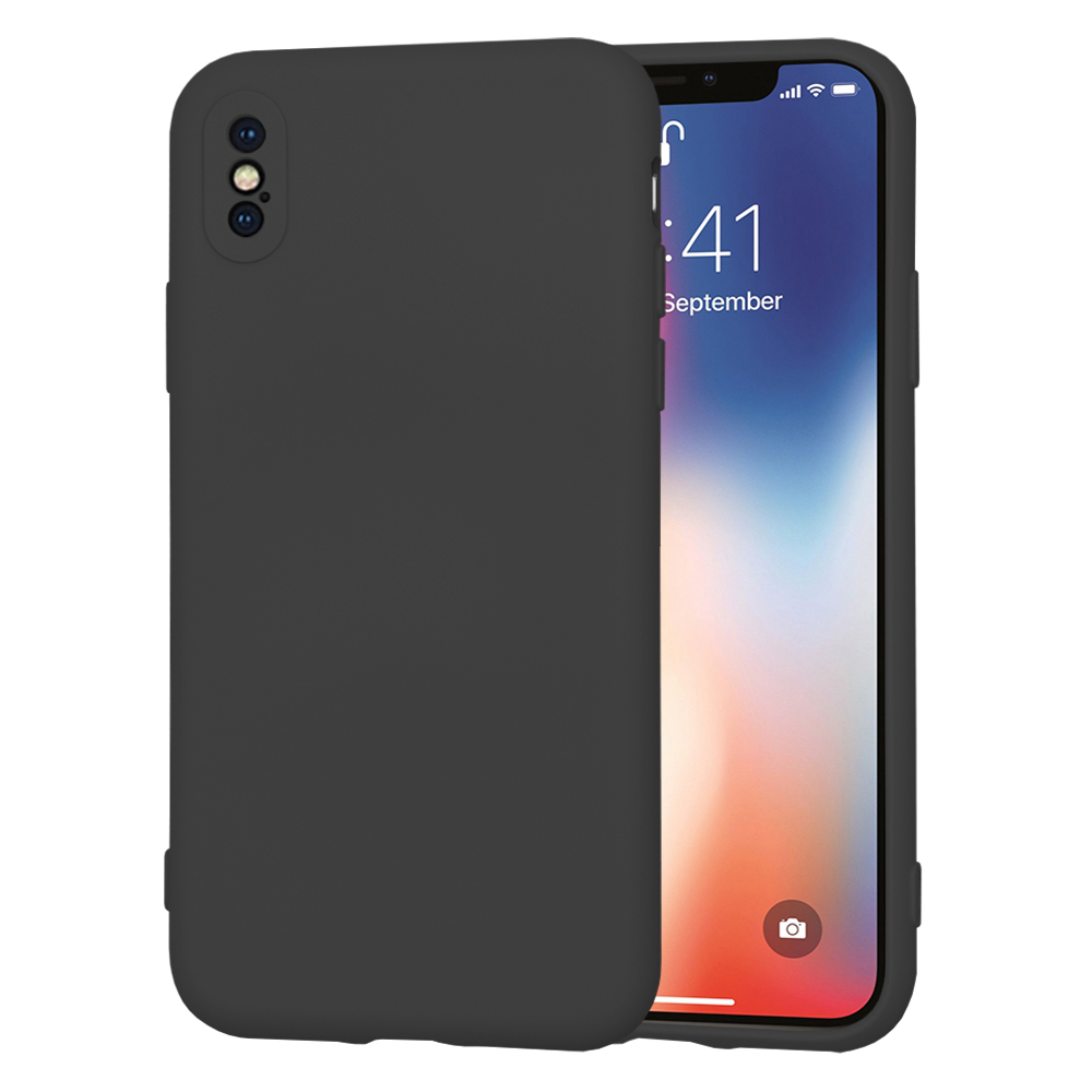 Калъф за iPhone X / iPhone XS - Techsuit SoftFlex - Черен