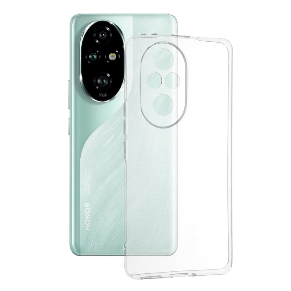 Калъф за Honor 200 Pro - Techsuit Прозрачен Silicone - Прозрачен