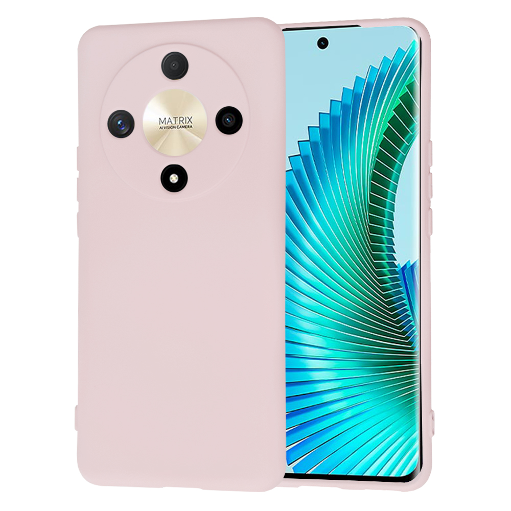 Калъф за Honor Magic6 Lite - Techsuit SoftFlex - Розов Sand
