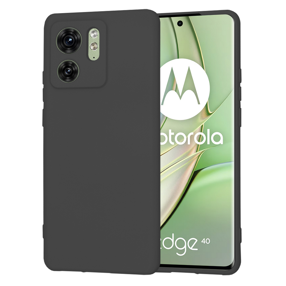 Калъф за Motorola Edge 40 / Edge (2023) - Techsuit SoftFlex - Черен