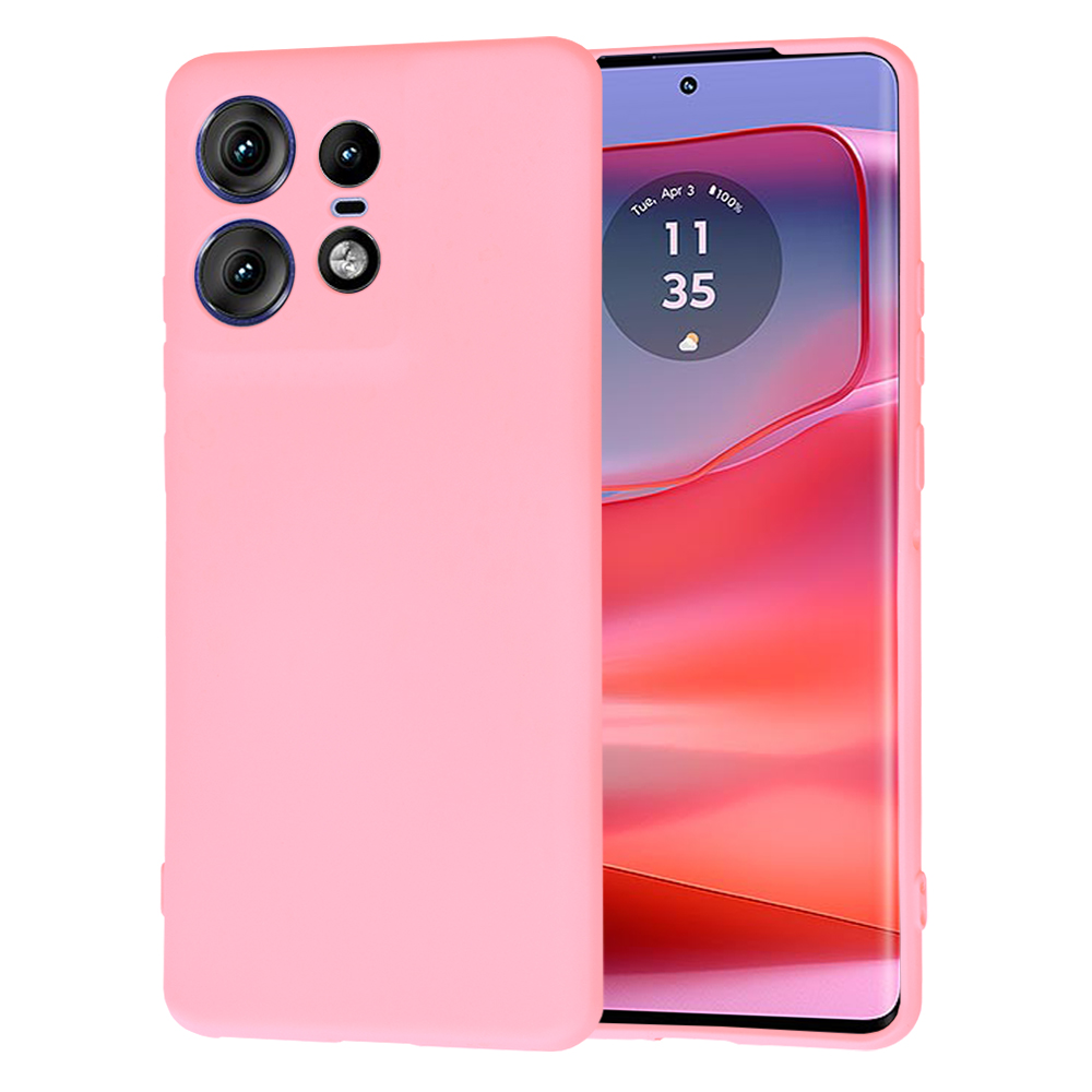 Калъф за Motorola Edge 50 Pro - Techsuit SoftFlex - Chalk Розов