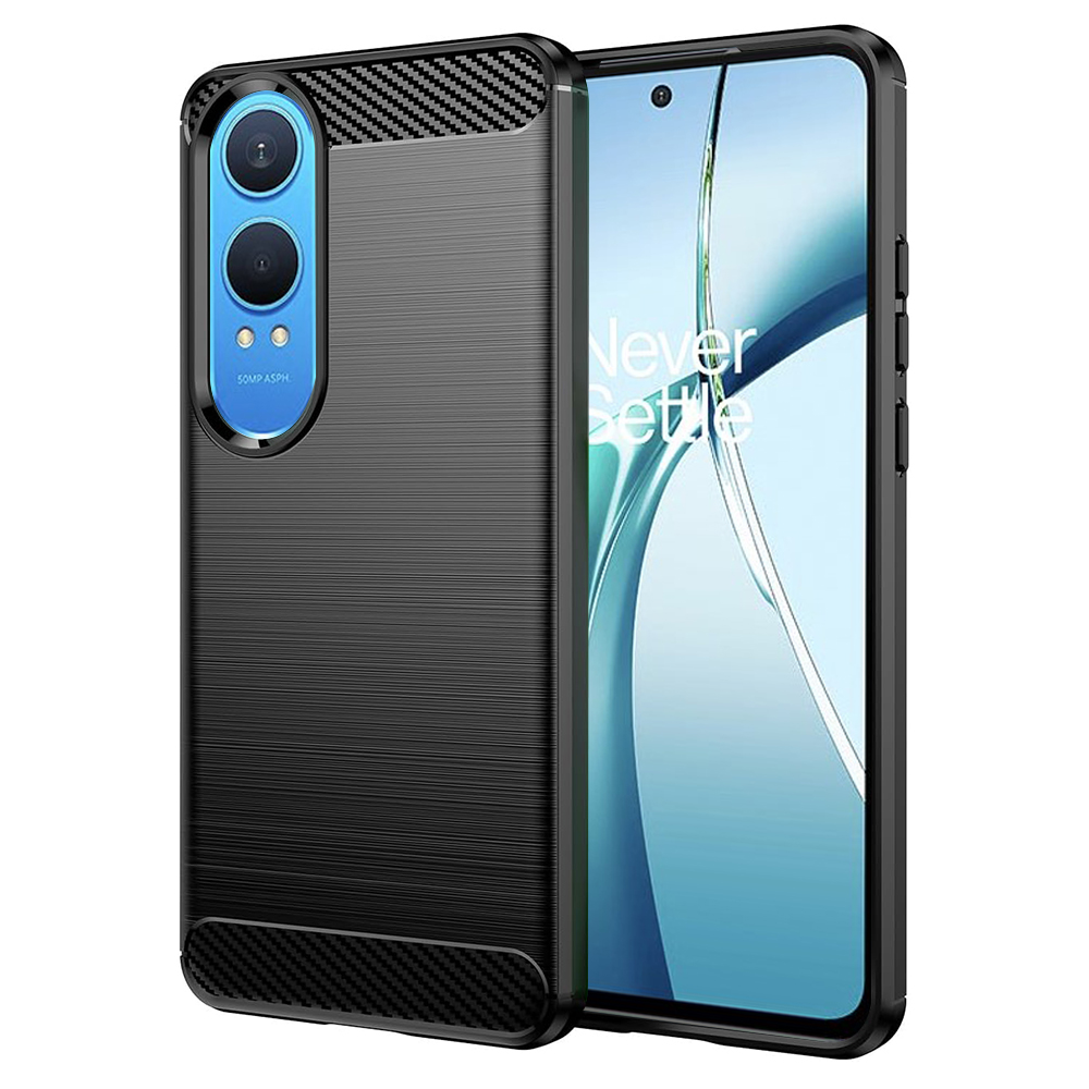 Калъф за OnePlus Nord CE4 Lite - Techsuit Carbon Silicone - Черен
