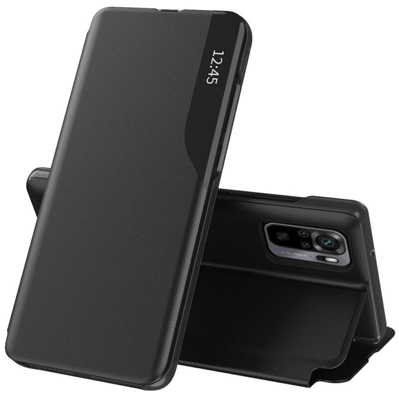 Калъф за Xiaomi Redmi Note 10 4G / Note 10S / Poco M5s - Techsuit eFold Series - Черен