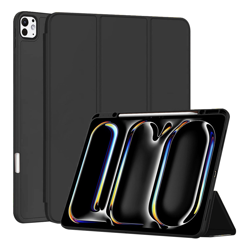 Калъф за iPad Pro 13 (2024) / iPad Pro 13 (2025) - Techsuit Flex Trifold - Черен