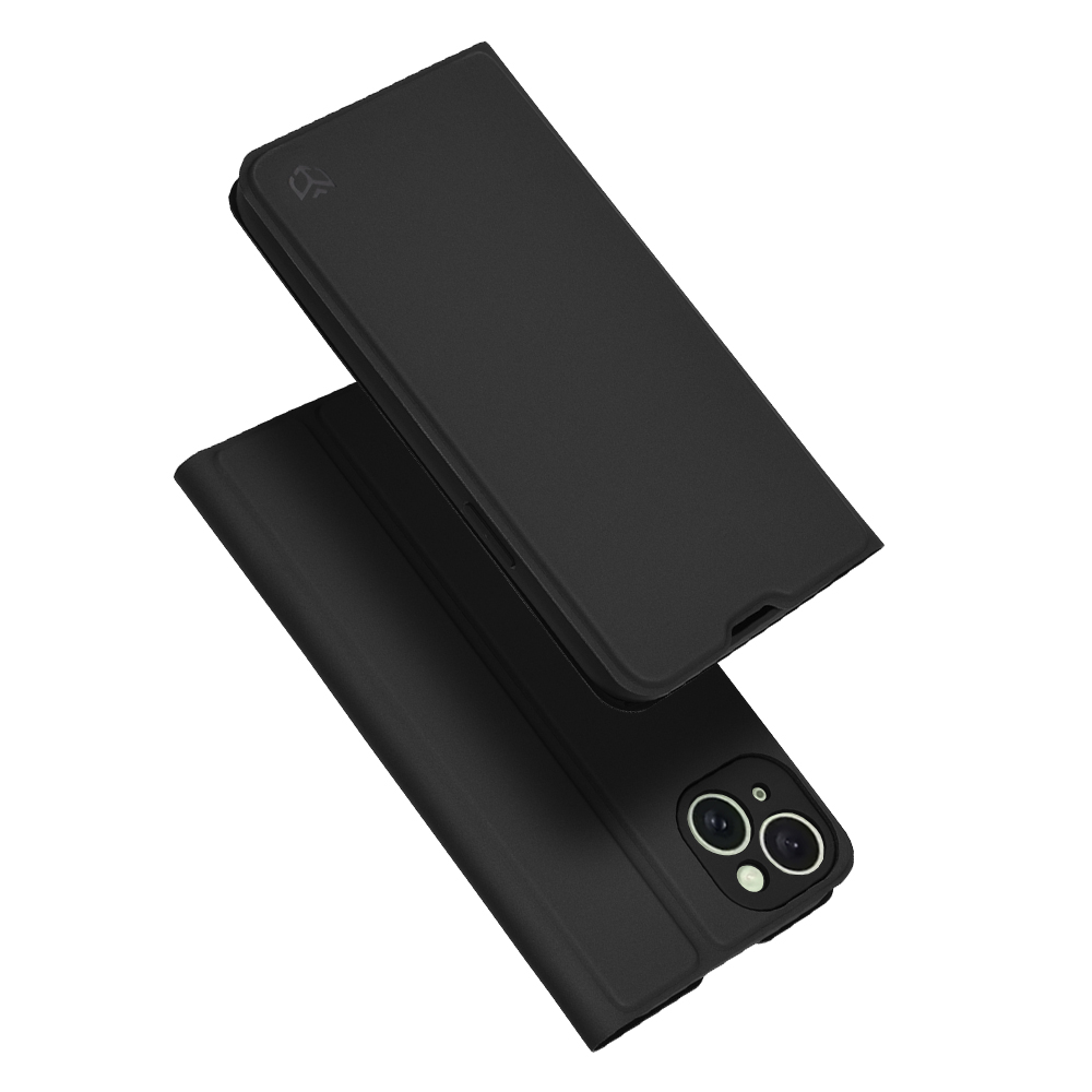 Калъф за iPhone 15 Plus - Techsuit Magskin Book - Черен
