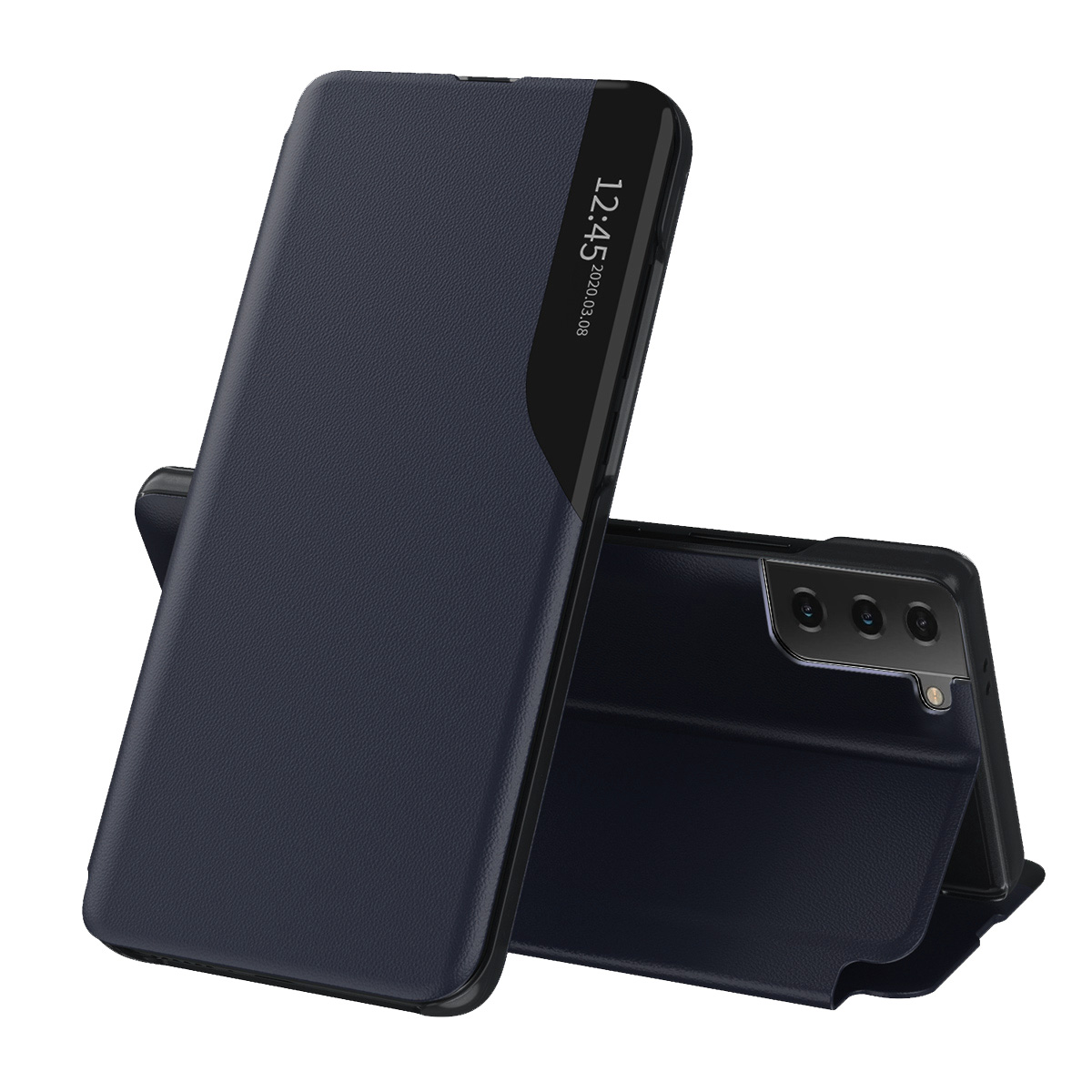 Калъф за Samsung Galaxy Galaxy S21 FE 5G - Techsuit eFold Series - Тъмносин