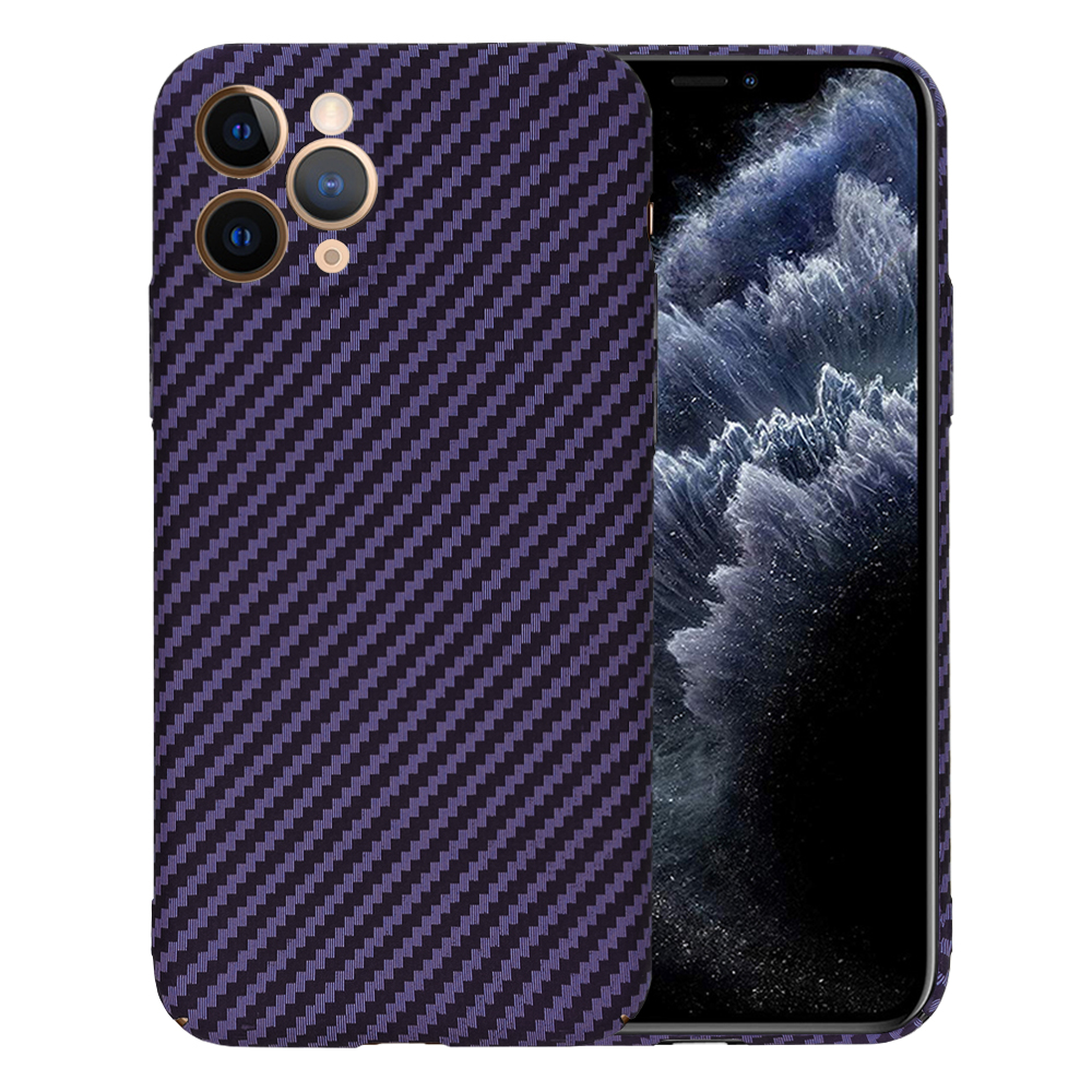 Калъф за iPhone 11 Pro - Techsuit Carbonite FiberShell - Лилав