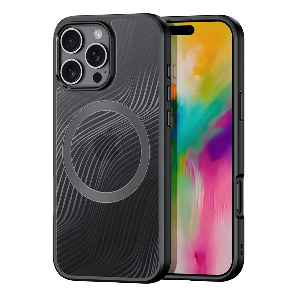 Калъф за iPhone 16 Pro Max - Dux Ducis Aimo MagSafe Series - Черен