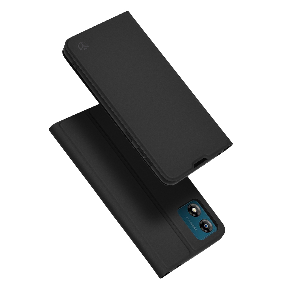 Калъф за Motorola Moto E13 - Techsuit Magskin Book - Черен