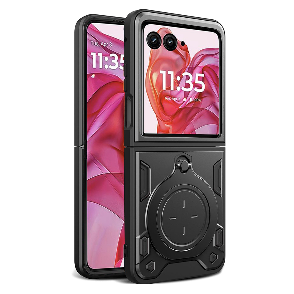 Калъф за Motorola Razr 50 Ultra - Techsuit CamGuard Pro - Черен