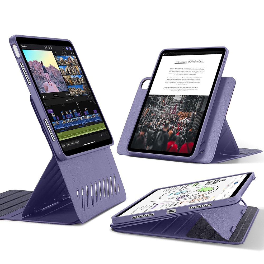 Калъф за iPad Air 4 (2020) / Air 5 (2022) / Air 11 (2024) / Air 11 (2025) / Air 11 (2026) - ESR Shift Magnetic - Лилав