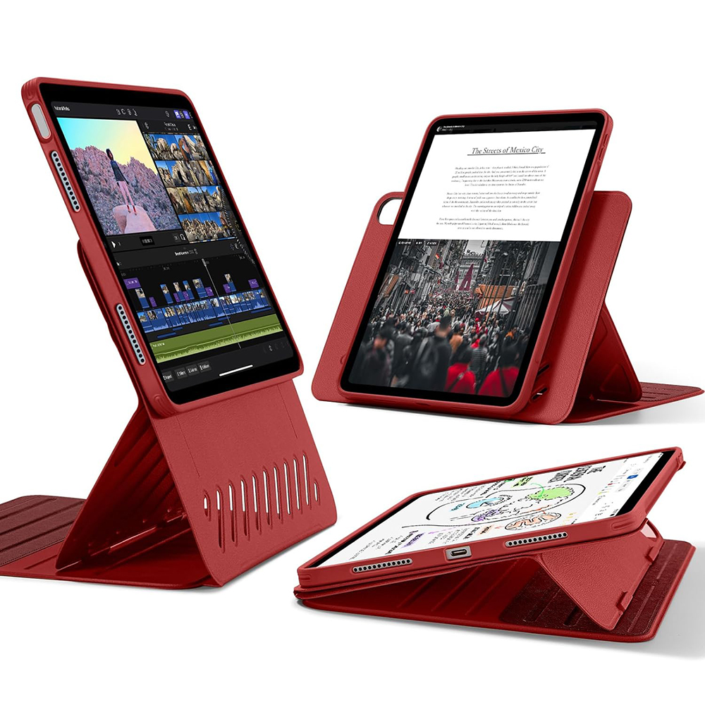Калъф за iPad Air 13 (2024) / Air 13 (2025) / Air 13 (2026) - ESR Shift Magnetic - Червен