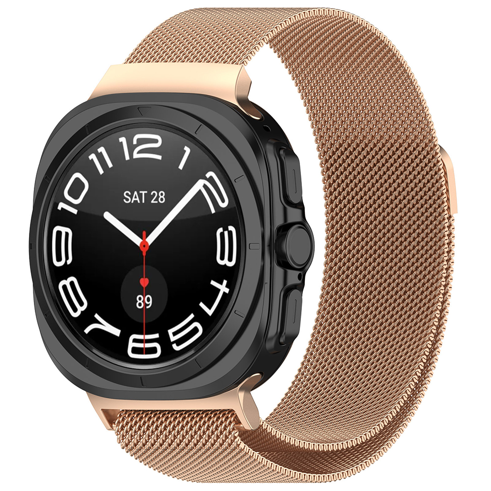 Каишка за Samsung Galaxy Watch Ultra 47mm / Watch Ultra 2 - Techsuit Watchband 35mm (W009) - Розово злато
