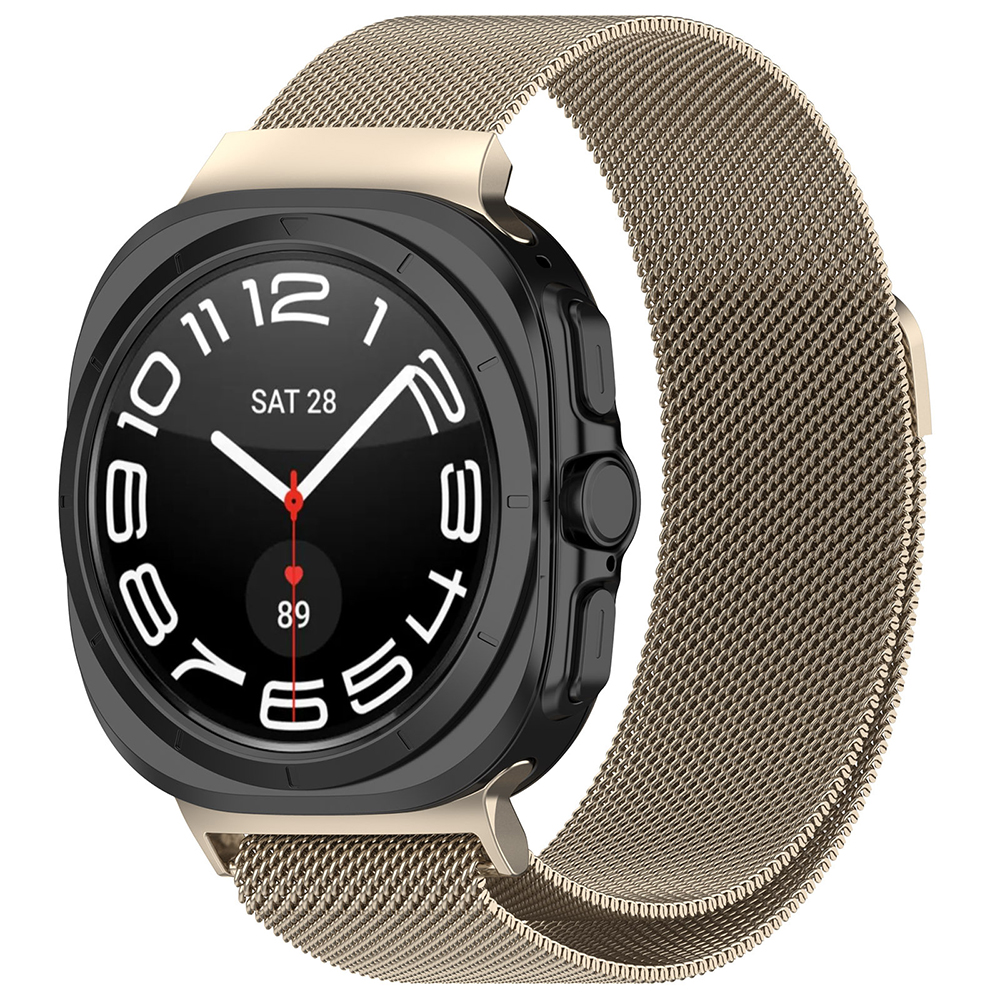 Каишка за Samsung Galaxy Watch Ultra 47mm / Watch Ultra 2 - Techsuit Watchband 35mm (W009) - Естествен титан