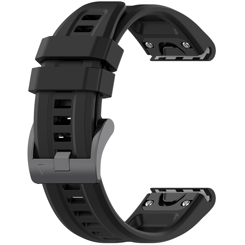 Каишка за Garmin Fenix 3/3 HR/5X/5X Plus/6X/6X Pro/7X/7X Pro Solar - Techsuit Каишка за часовник QuickFit 26mm (W060) - Черен