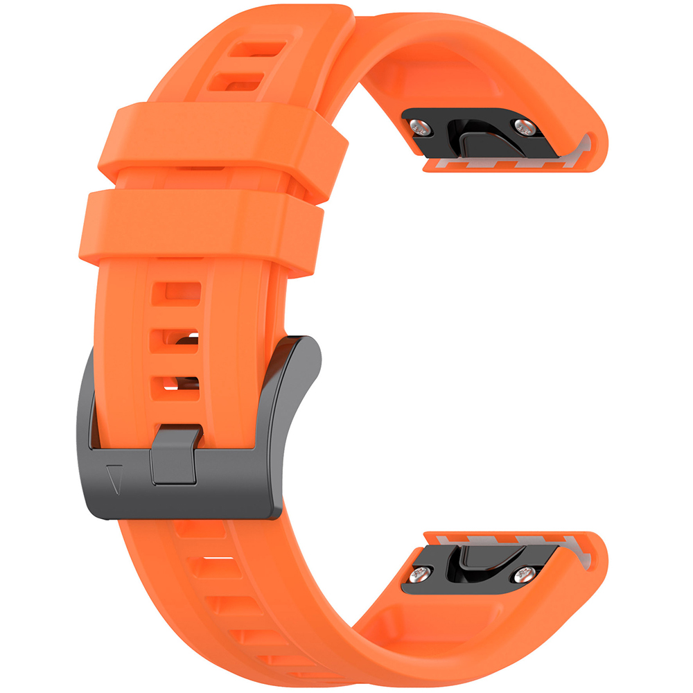 Каишка за Garmin Fenix 3/3 HR/5X/5X Plus/6X/6X Pro/7X/7X Pro Solar - Techsuit Каишка за часовник QuickFit 26mm (W060) - Оранжев
