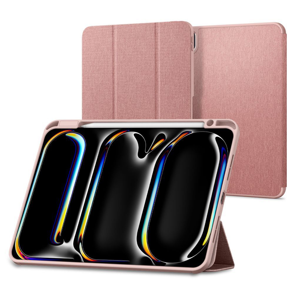 Калъф за iPad Pro 13 (2024) / iPad Pro 13 (2025) - Spigen Urban Fit (ACS07011) - розово злато
