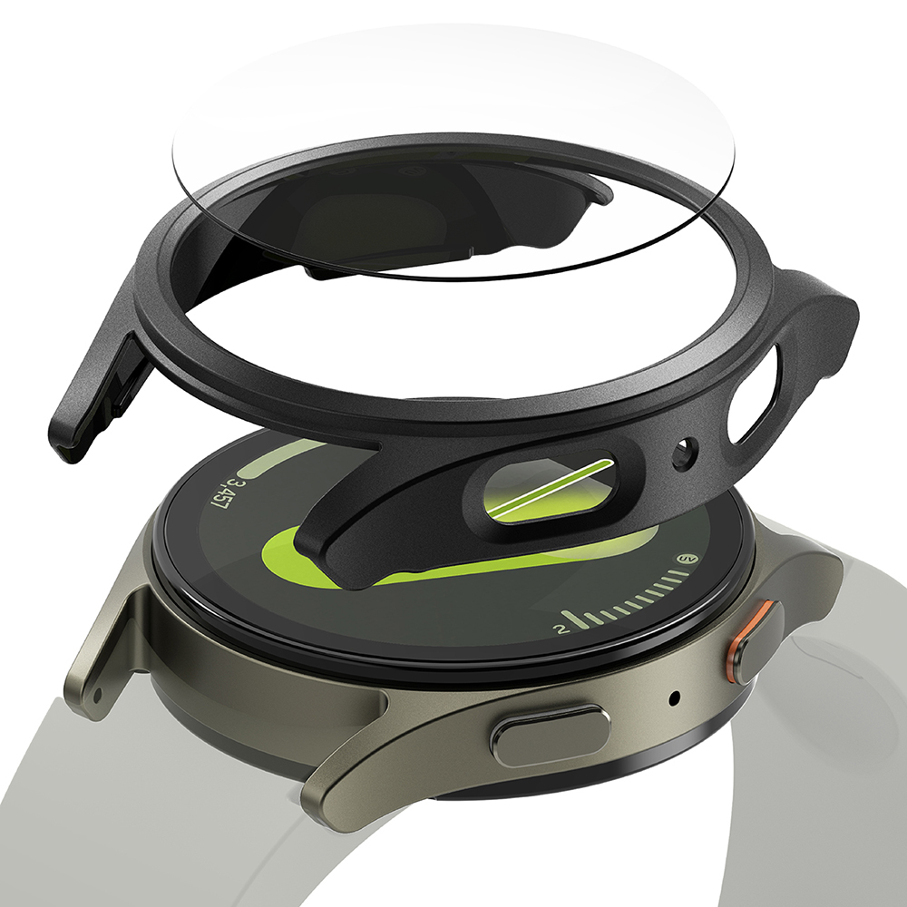 Калъф за Samsung Galaxy Watch7 44мм + Чантичка - Ringke Slim - Титаниев Черен
