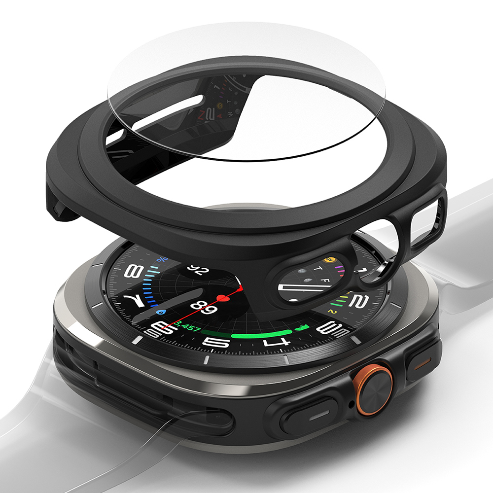 Калъф за Samsung Galaxy Watch Ultra 47 мм + чантичка - Ringke Slim - черен мат
