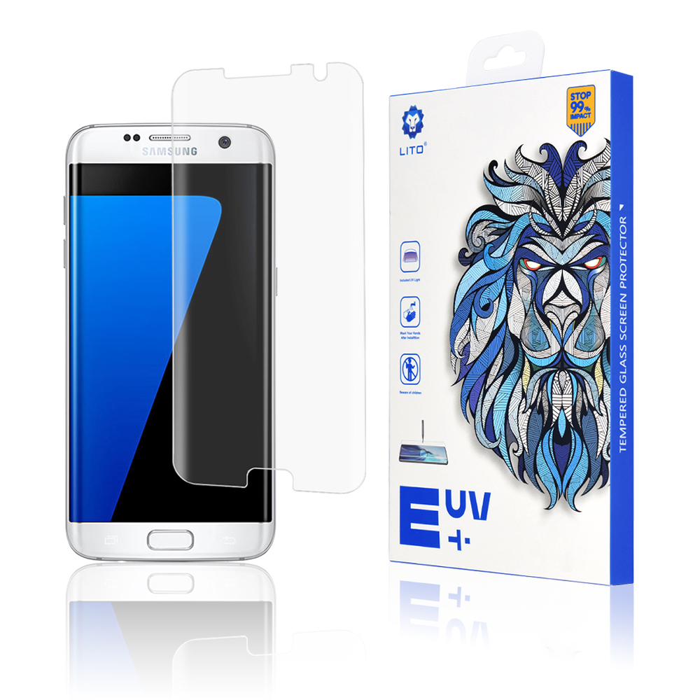 Капак за Samsung Galaxy S7 Edge - Lito 3D UV Glass - Прозрачен