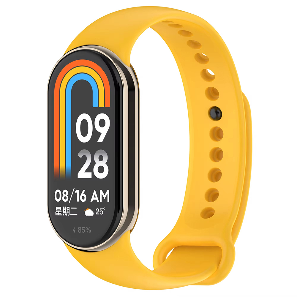 Каишка за Xiaomi Mi Band 8 / 8 NFC / 9 / 9 NFC - Techsuit Каишка за часовник (W014) - Жълт