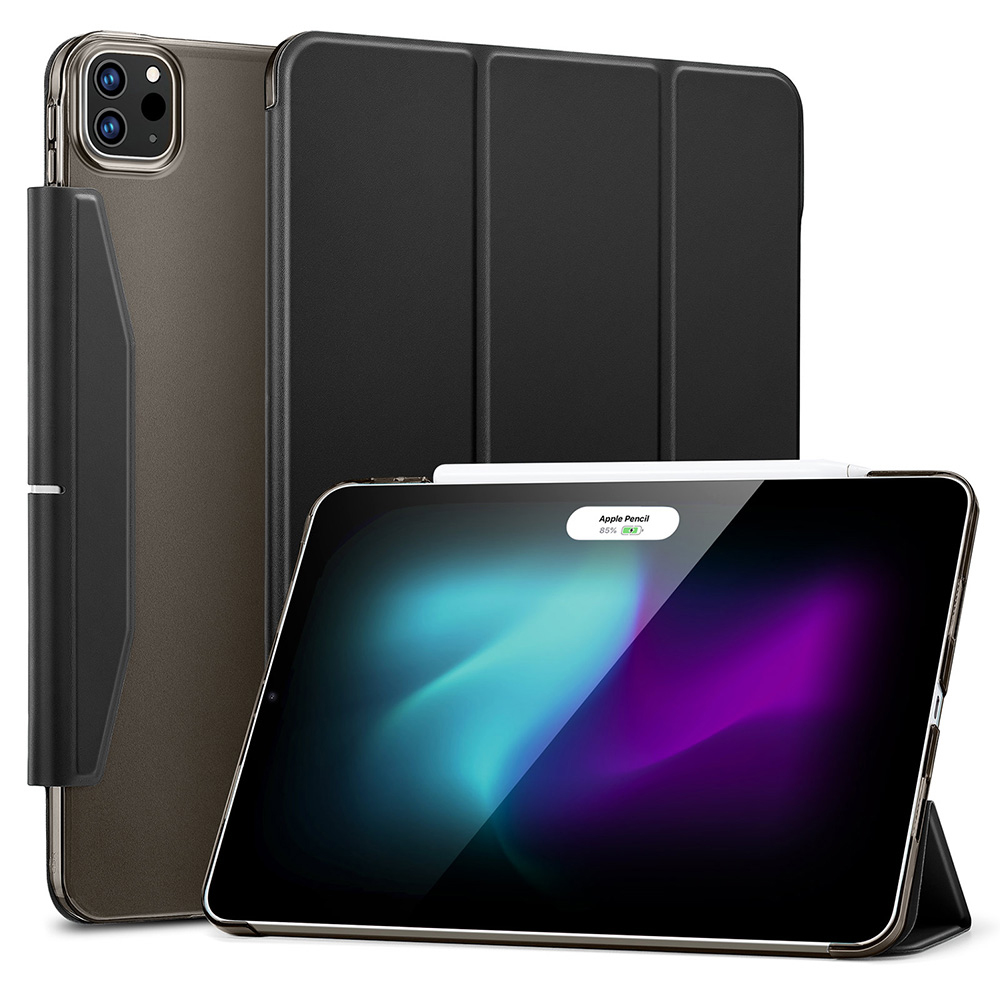 Калъф за iPad Pro 13 (2024) / iPad Pro 13 (2025) - ESR Ascend Trifold - Frosted Черен