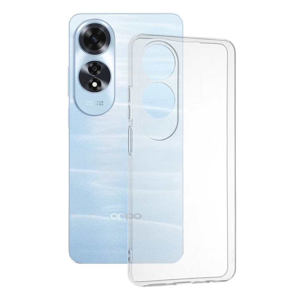 Калъф за Oppo A60 4G - Techsuit Прозрачен Silicone - Прозрачен