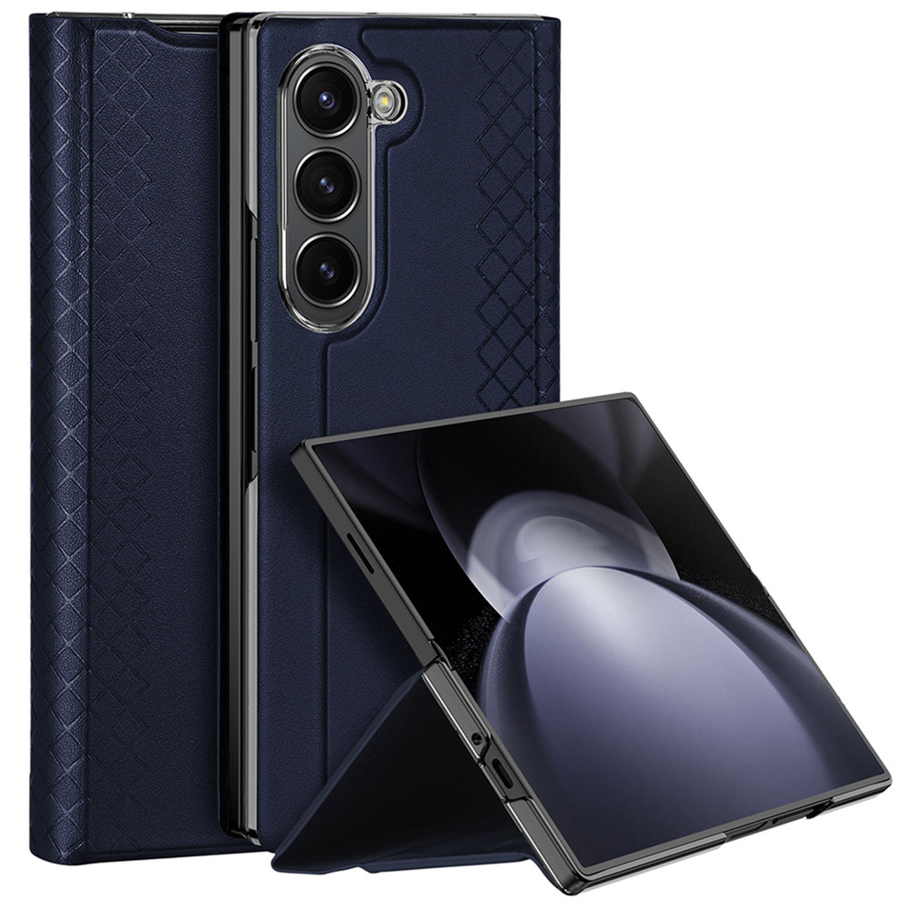 Калъф за Samsung Galaxy Z Fold SE - Dux Ducis Bril (с поставка за молив) - Син