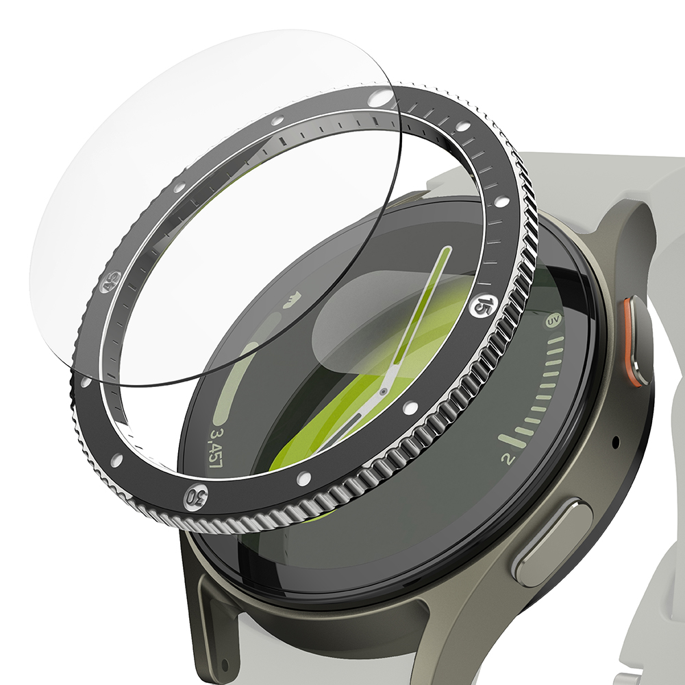 Премиум рамка за Samsung Galaxy Watch7 44mm - Ringke Bezel Styling - Черен Pattern2 (CB-GW7-44-99)