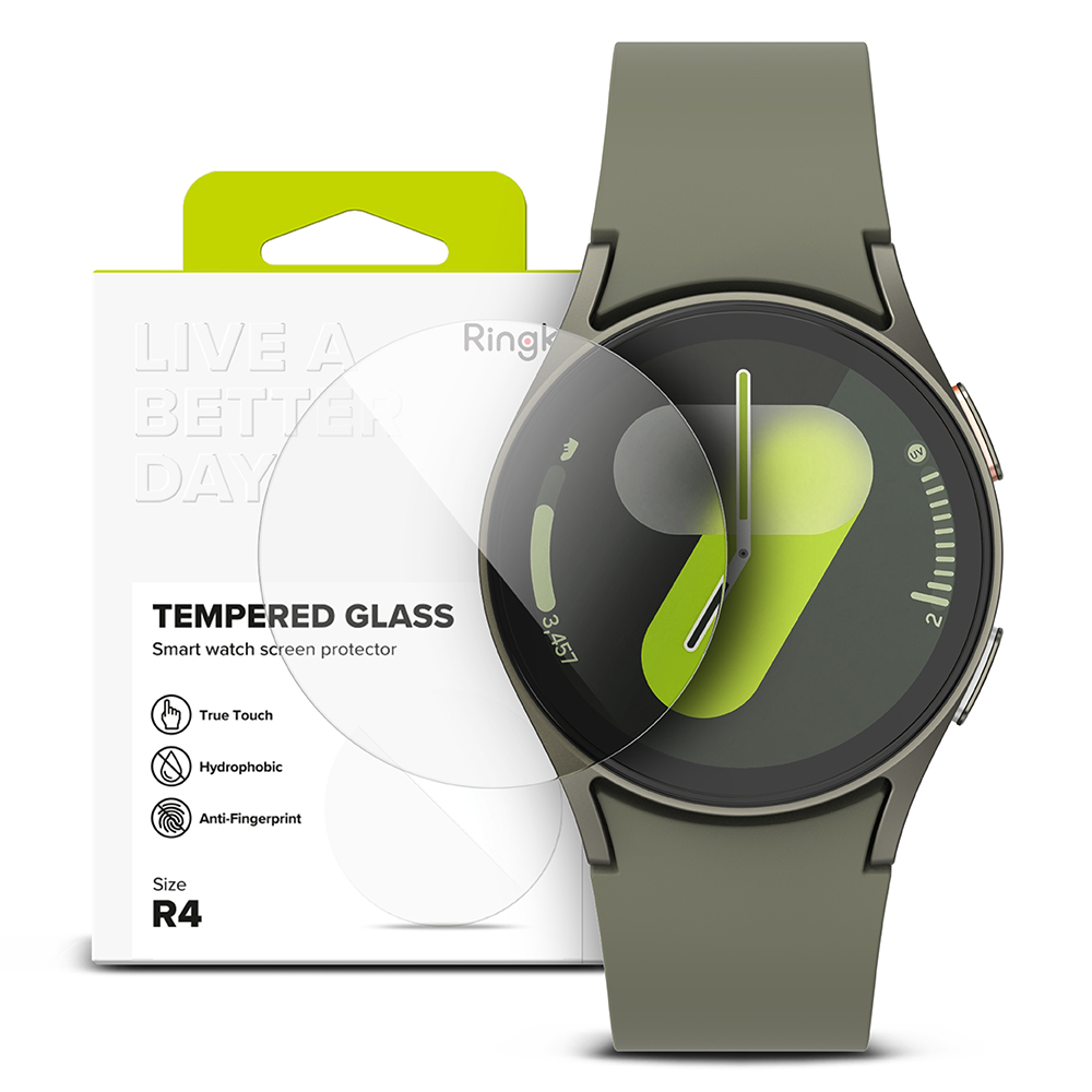 Капак за Samsung Galaxy Watch7 40mm (комплект от 4) - Ringke Tempered Glass R4 - Прозрачен
