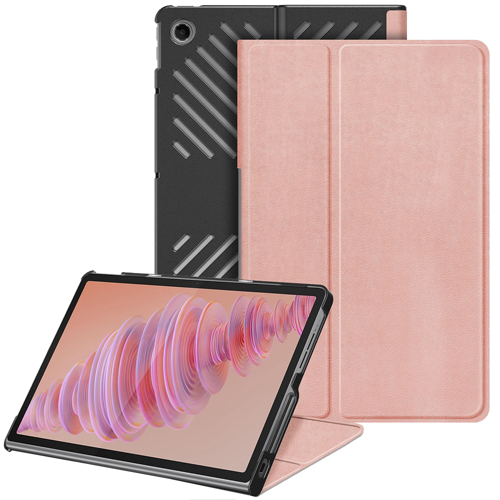 Калъф за Lenovo Tab Plus - Techsuit FoldPro - Розово злато