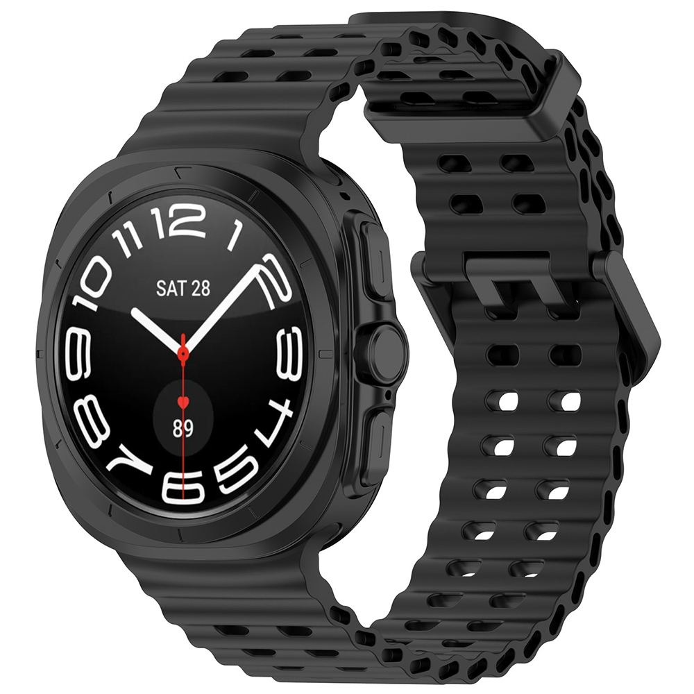 Каишка за Samsung Galaxy Watch Ultra 47mm / Watch Ultra 2 - Techsuit Watchband (W062) - Черен