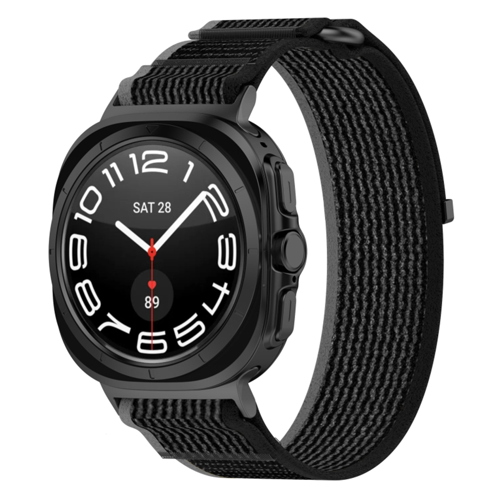 Каишка за Samsung Galaxy Watch Ultra 47mm / Watch Ultra 2 - Techsuit Watchband (W054) - Сив / Черен
