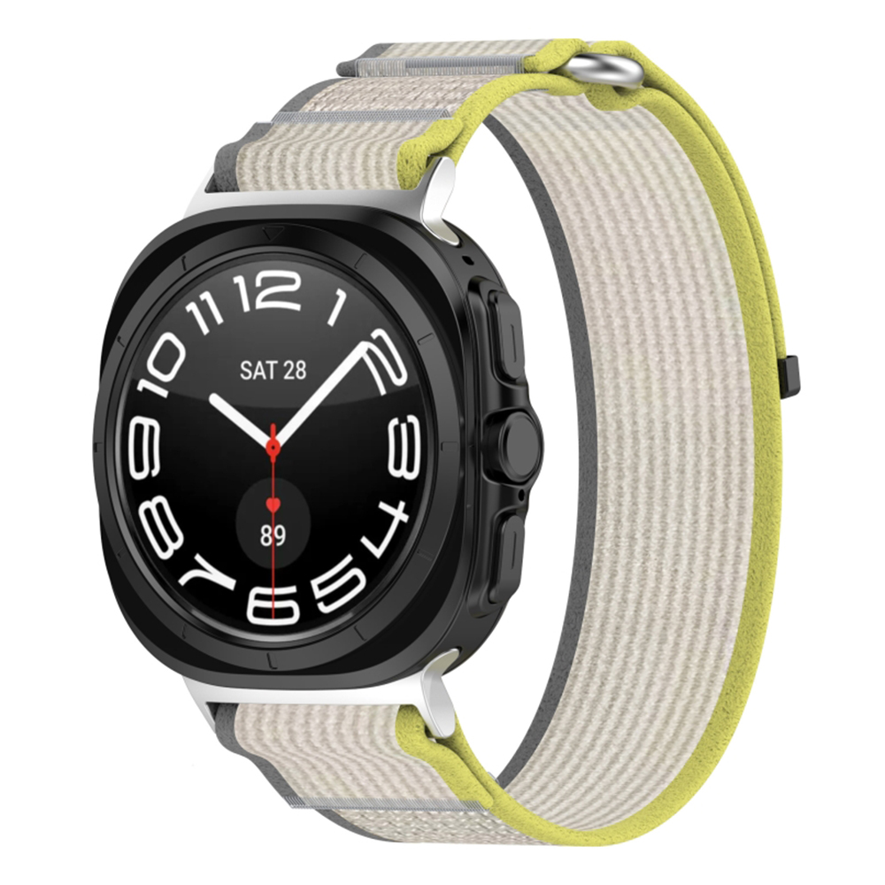 Каишка за Samsung Galaxy Watch Ultra 47mm / Watch Ultra 2 - Techsuit Watchband (W054) - Жълт / Сив