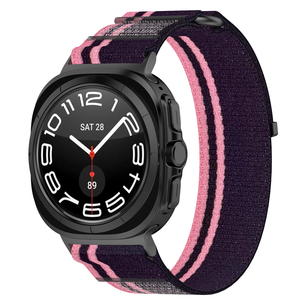 Каишка за Samsung Galaxy Watch Ultra 47mm / Watch Ultra 2 - Techsuit Watchband (W054) - розов / черен
