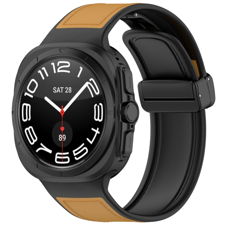 Каишка за Samsung Galaxy Watch Ultra 47mm / Watch Ultra 2 - Techsuit Watchband (W056) - Кафяв