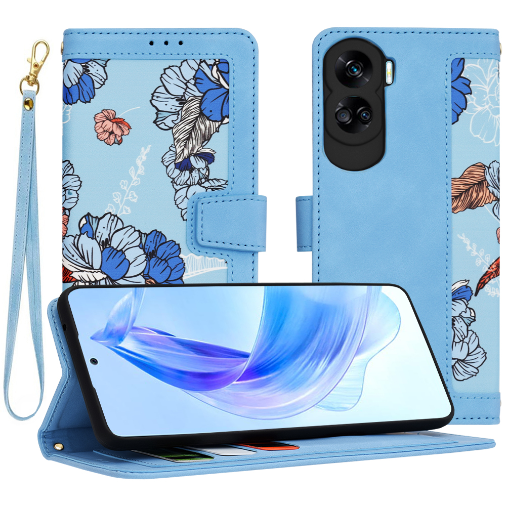 Калъф за Honor 90 Lite - Techsuit FlipCraft - Vibrant Син