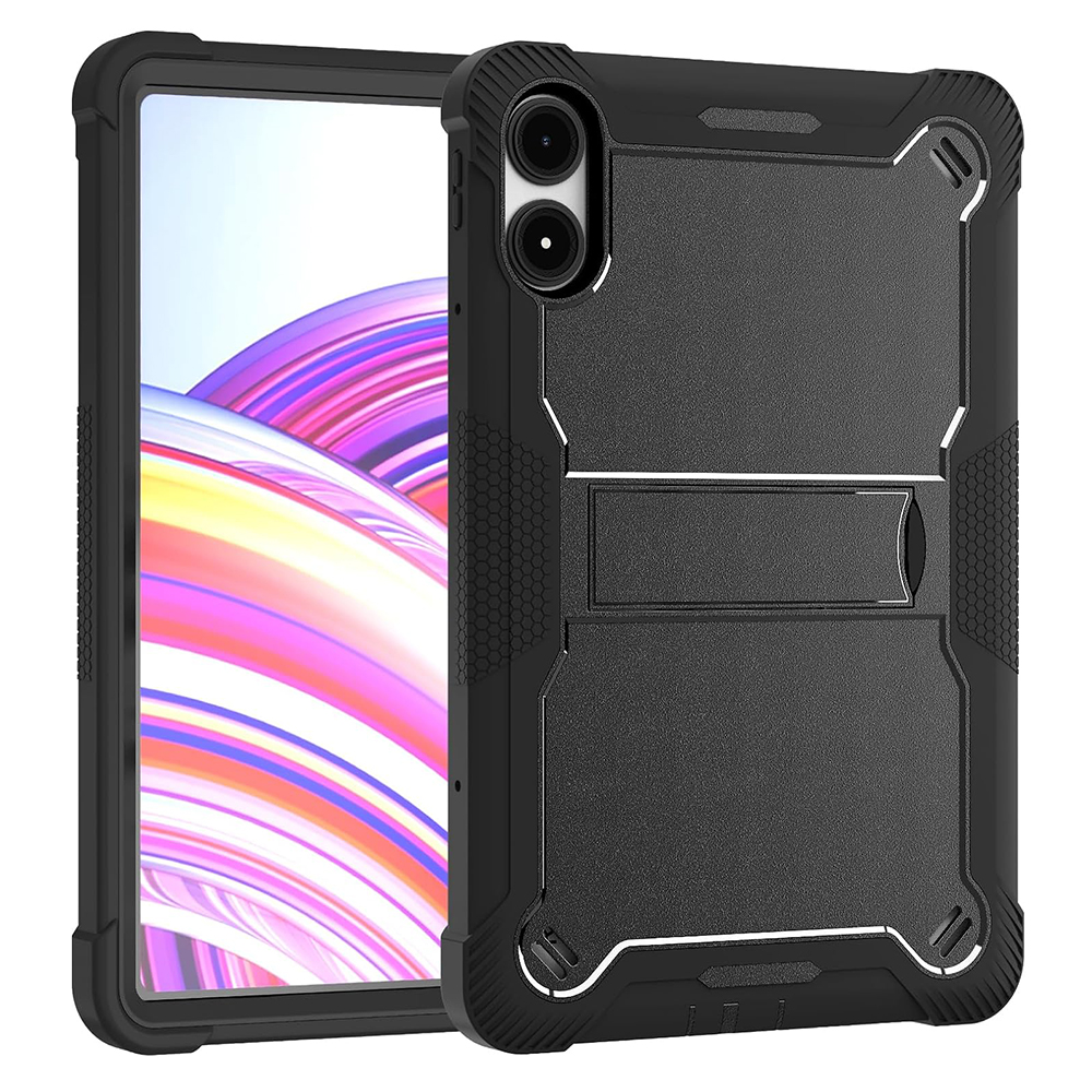 Калъф за Xiaomi Redmi Pad Pro / Redmi Pad Pro 5G / Poco Pad + калъф - Techsuit Rugged TabShell - Черен