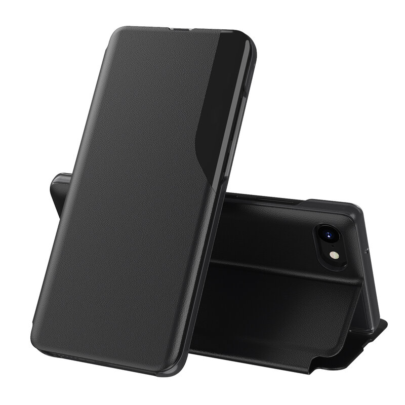 Калъф за iPhone 6 / 6s / 7 / 8 / SE 2, SE 2020 / SE 3, SE 2022 - Techsuit eFold Series - Черен