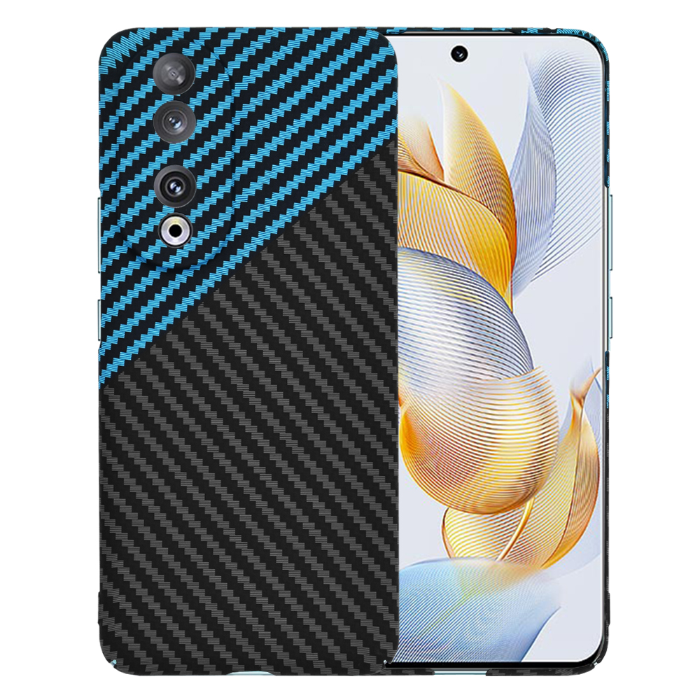 Калъф за Honor 90 - Techsuit Carbonite FiberShell - Син Pulse