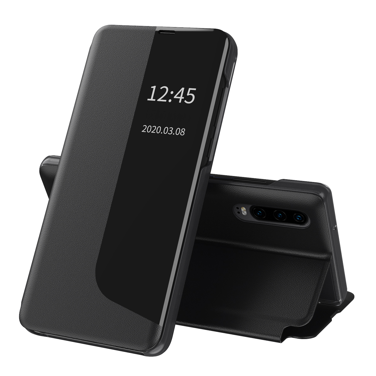 Калъф за Huawei P30 - Techsuit eFold Series - Черен
