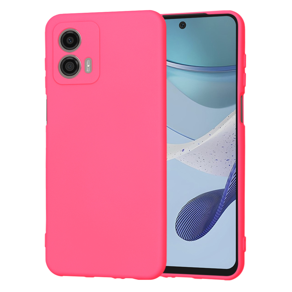 Калъф за Motorola Moto G53 - Techsuit SoftFlex - Hot Розов
