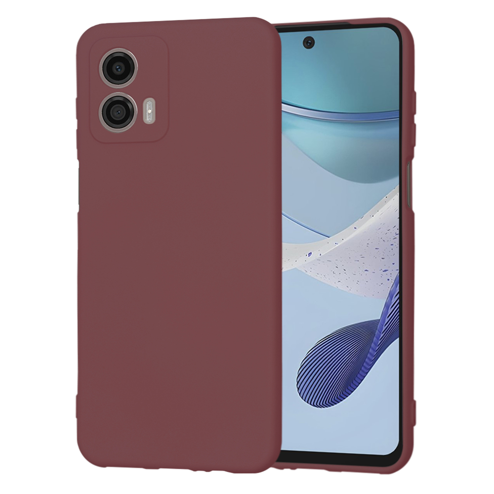Калъф за Motorola Moto G53 - Techsuit SoftFlex - Plum Червен