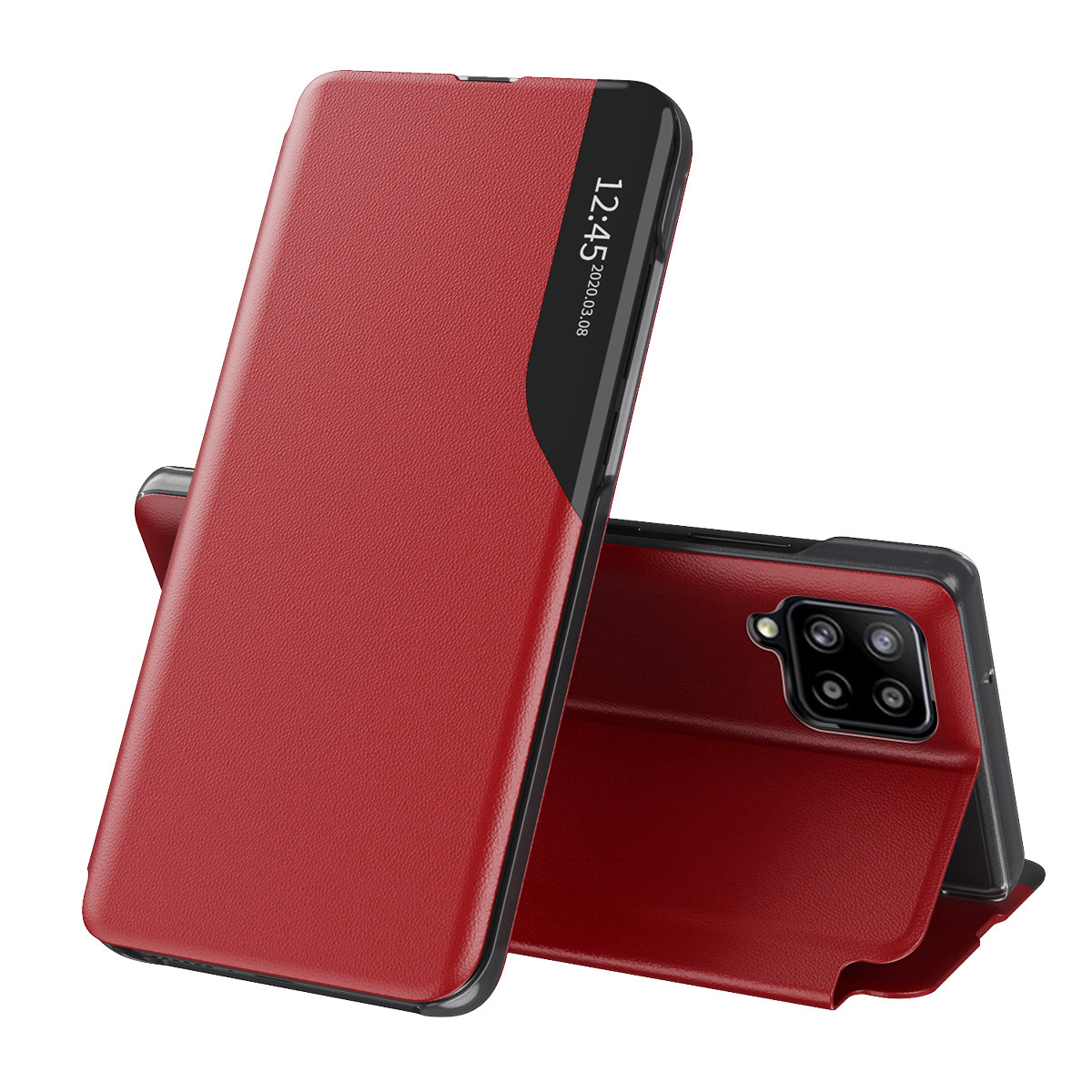 Калъф за Samsung Galaxy A12 / A12 Nacho - Techsuit eFold Series - Червен