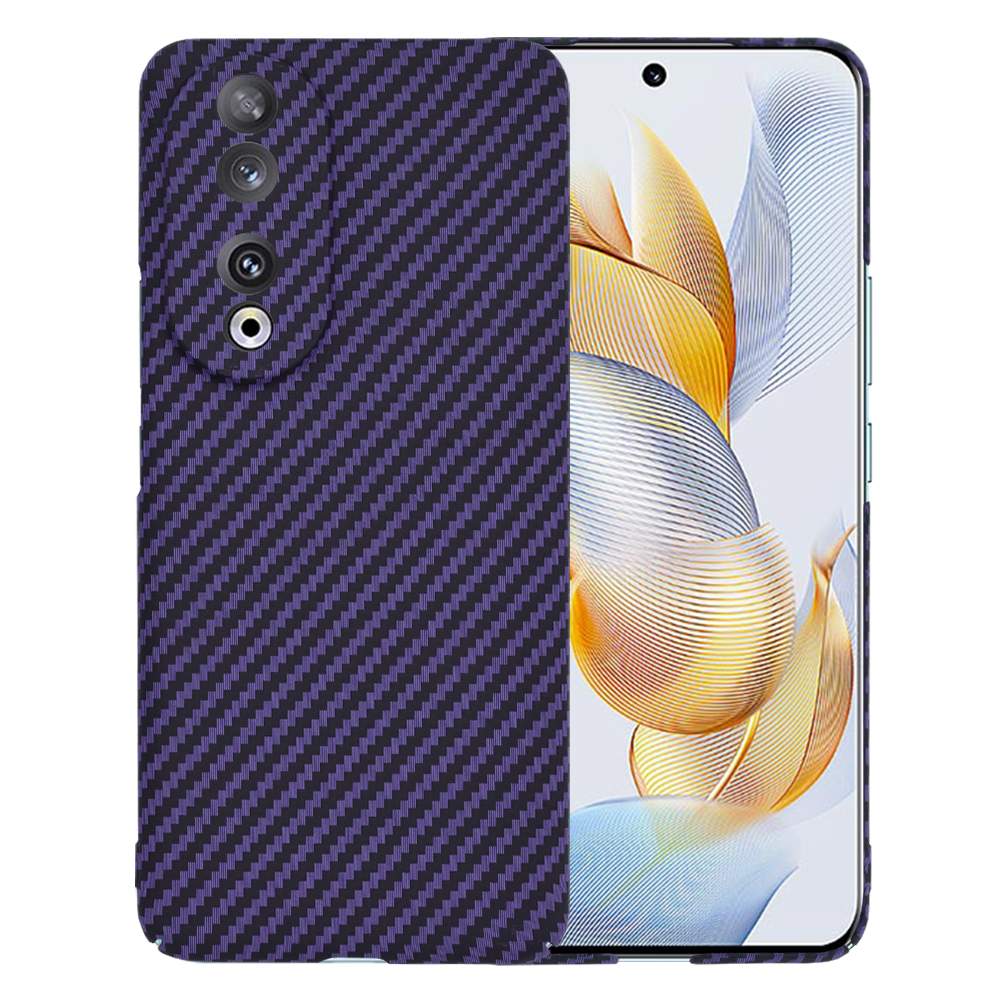 Калъф за Honor 90 - Techsuit Carbonite FiberShell - Лилав