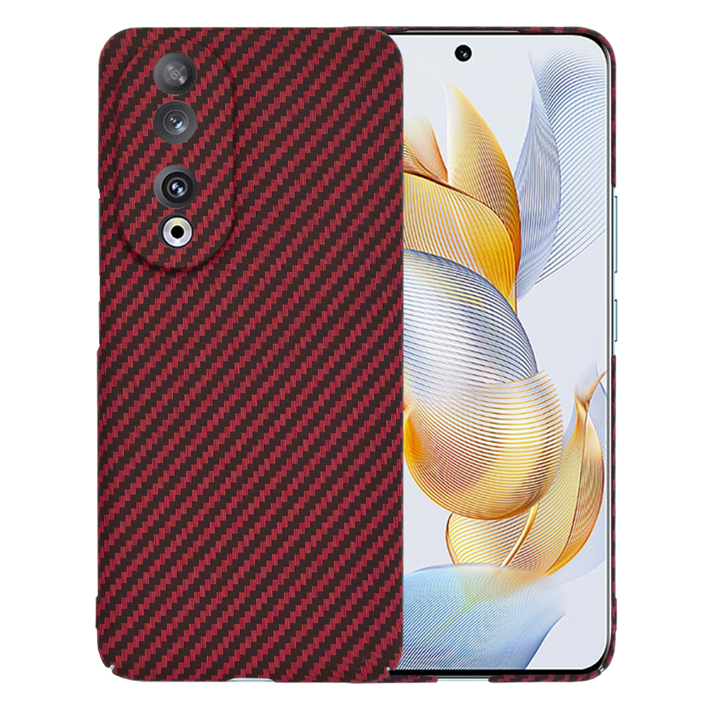 Калъф за Honor 90 - Techsuit Carbonite FiberShell - Червен