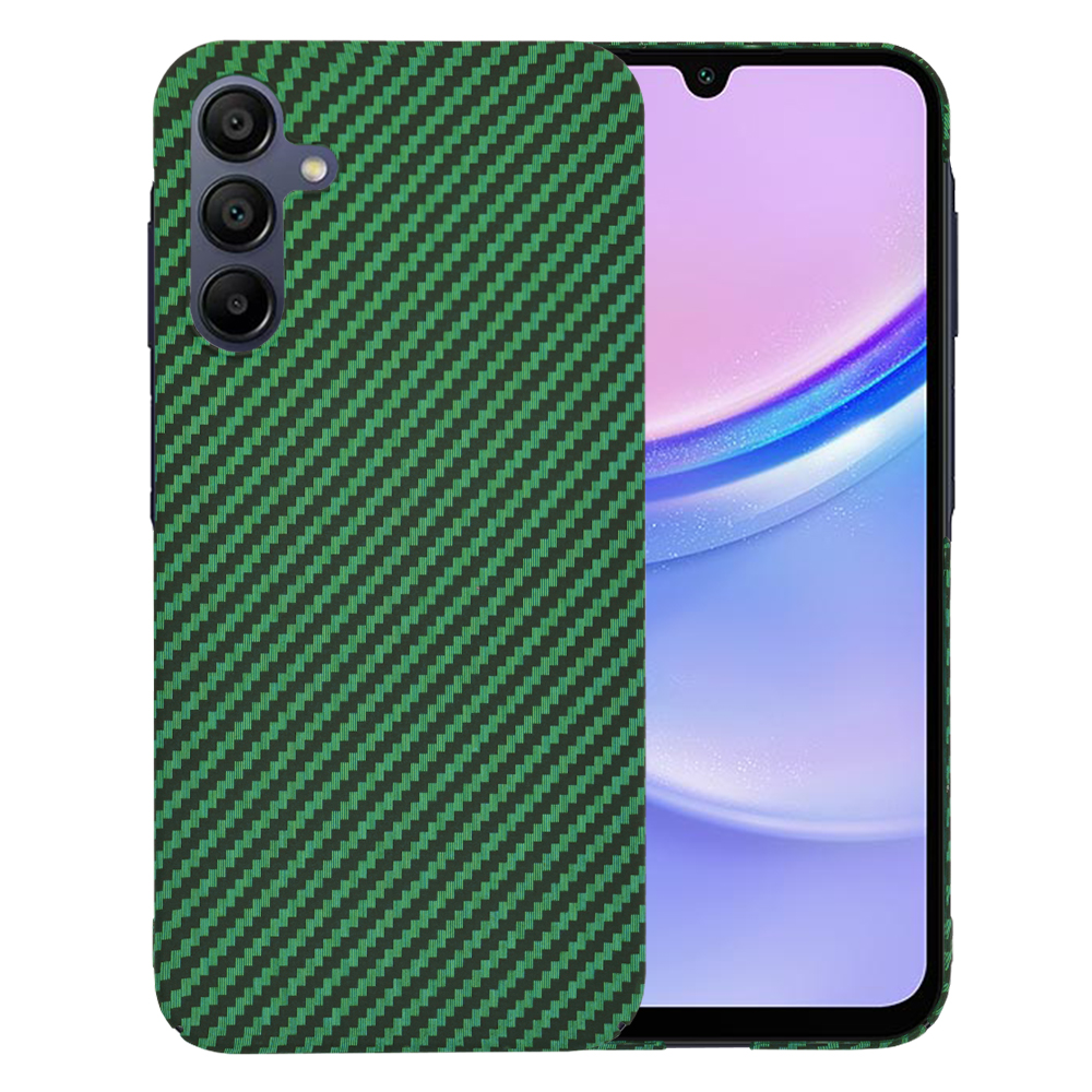 Калъф за Samsung Galaxy A15 4G / A15 5G - Techsuit Carbonite FiberShell - Зелен