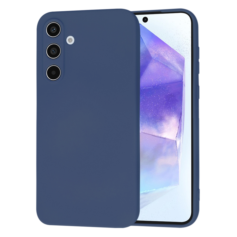 Калъф за Samsung Galaxy Galaxy A55 5G - Techsuit SoftFlex - Тъмносин Син