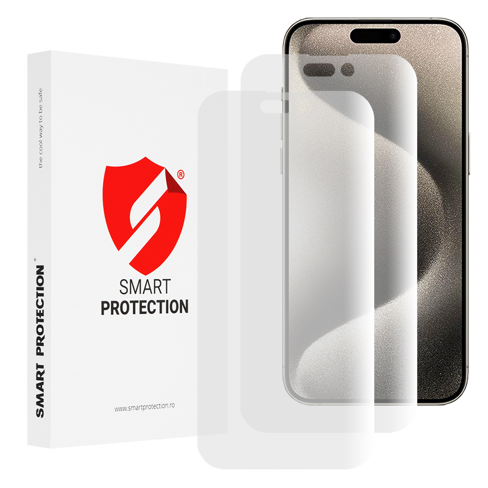 [2x Pack] iPhone 15 Pro Max - Smart Protection Classic - Прозрачен