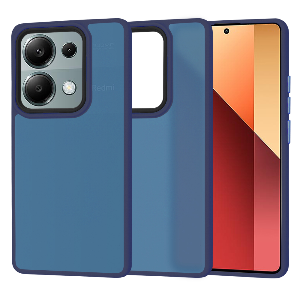 Калъф за Xiaomi Redmi Note 13 Pro 4G / Poco M6 Pro 4G - Techsuit HaloFrost Series - Deep Син